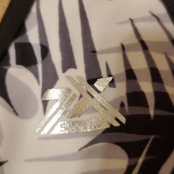 Zero Xposure black, gray & white tankini top size Small - Picture 9 of 11
